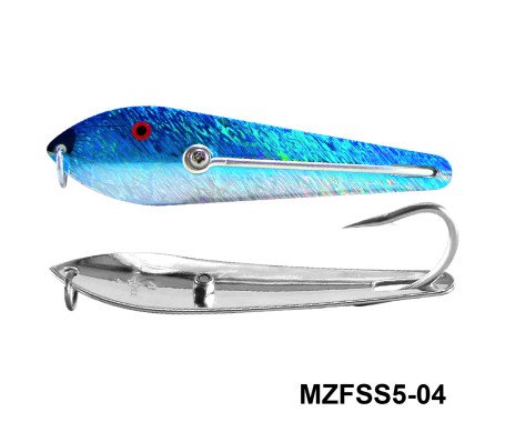 Fishing Spoon with Single Hooks - (Size: 5)